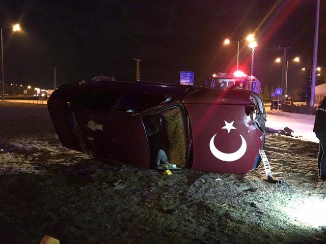 Kahramanmaraş'ta otomobil devrildi: 1 ölü, 1 yaralı