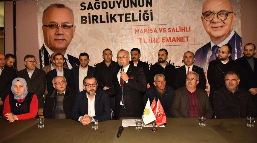 Cumhur İttifakı Salihli&rsquo;de tam kadro sahaya indi