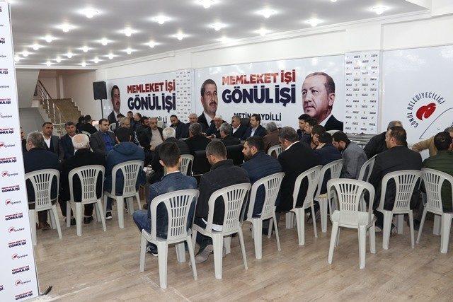 Başkan Adayı Baydilli seçim bürosunda vatandaşları ağırlıyor