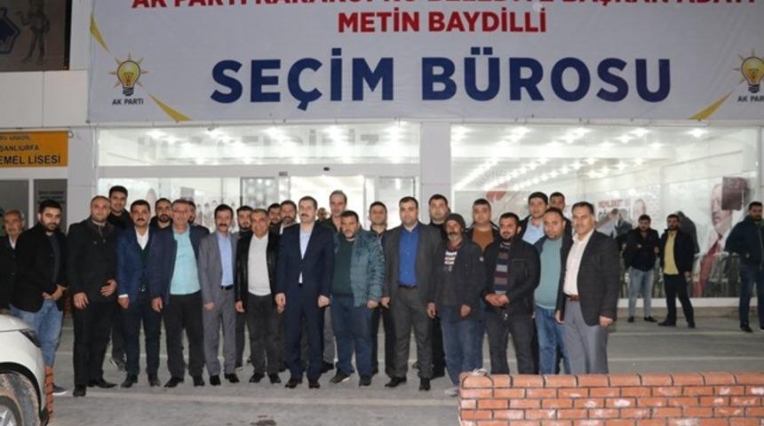 Başkan Adayı Baydilli se&ccedil;im b&uuml;rosunda vatandaşları ağırlıyor