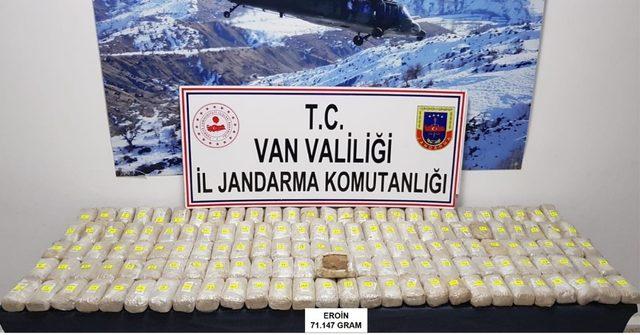 Van’da 71 kilo 147 gram eroin ele geçirildi