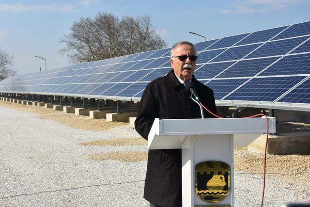 Çanakkale'de arıtma tesisinin enerjisini güneşten sağlayacak santral hizmete girdi