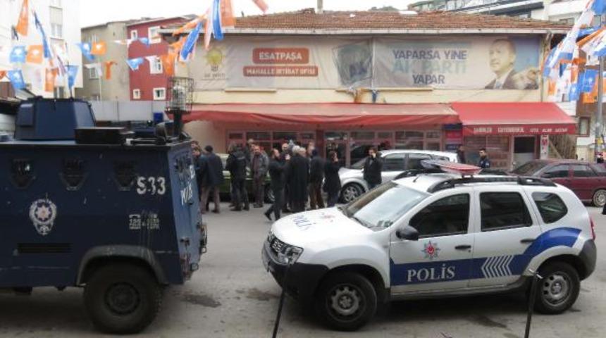 Ataşehir'de hareketlilik! AK Parti seçim bürosu önünde silah sesleri