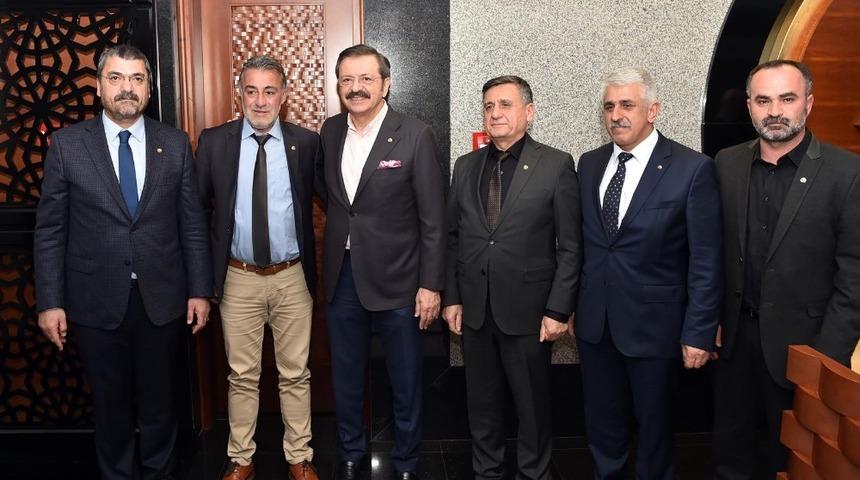 Tunceli TSO’dan Başkan Hisarcıklıoğlu’na  ziyaret