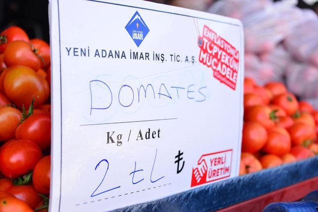Adana'da tanzim satış ilgi gördü, pazar yeri tenhalaştı