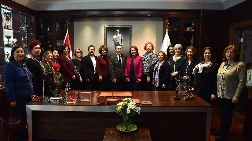 Başkan Ata&ccedil; Fatma K&ouml;se&rsquo;yi ağırladı