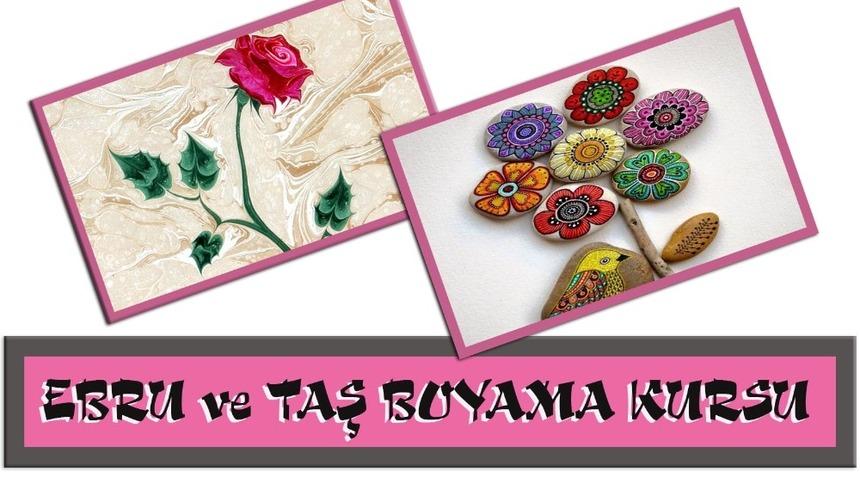 Bafra’da ebru ve taş boyama kursu