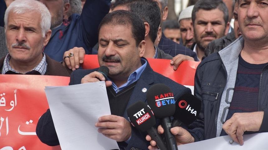 Kahta’da, Mısır’daki 9 İdama Tepki