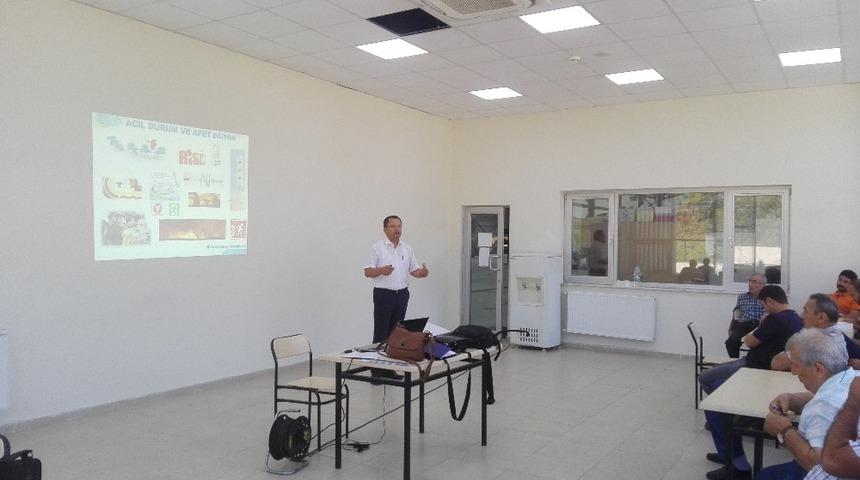 Ordu’da belediye çalışanlarına deprem eğitimi