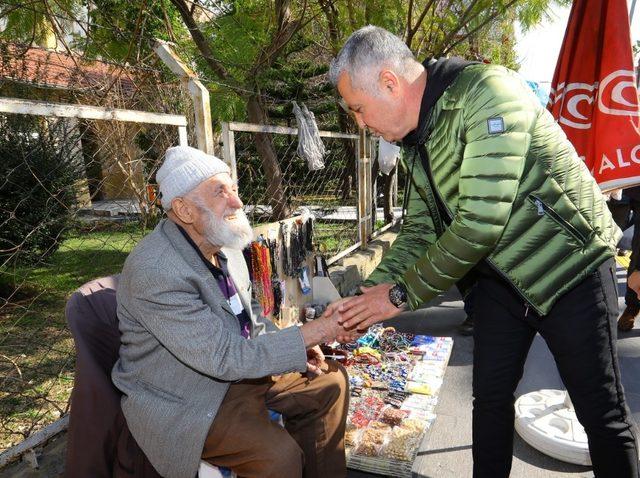 Başkan adayı Sözen, seçim çalışmalarını sürdürdü