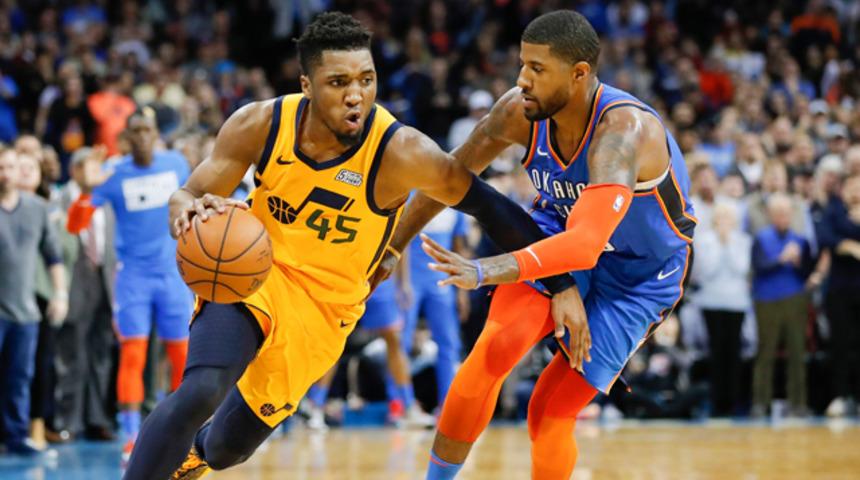 Oklahoma City Thunder'dan Jazz potasına George ve Westbrook'tan 88 sayı
