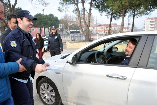 Özel eğitim öğrencisinin trafik polisi olma hayali gerçek oldu