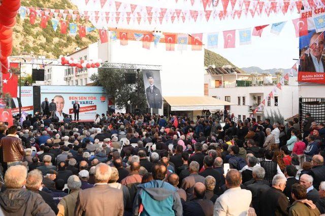 Başkan Adayı Böcek, Kaş’ta