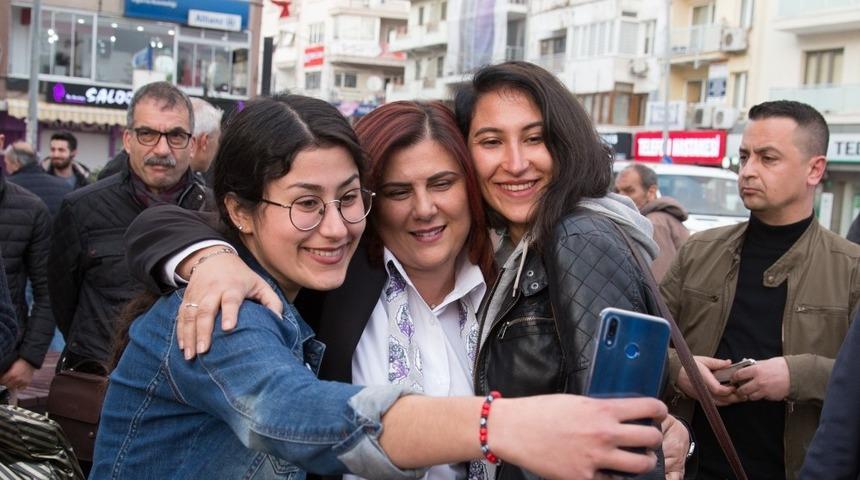 &Ccedil;er&ccedil;ioğlu ve G&uuml;nel, Kuşadası esnafını birlikte ziyaret etti