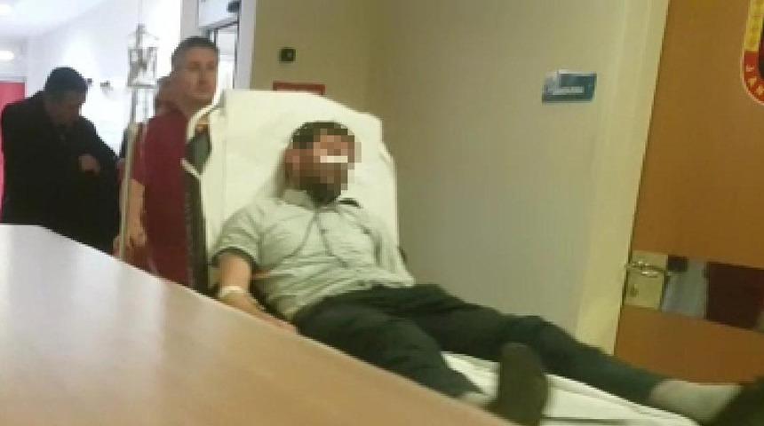 Fare zehri i&ccedil;ip, bileğini keserek intihara kalkıştı