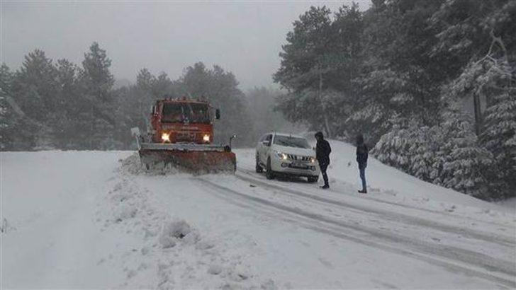 Onlarca sürücü Kazdağları'nda mahsur kaldı  G5
