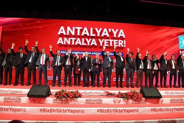 CHP Genel Başkanı Kemal Kılıçdaroğlu, Antalya'da