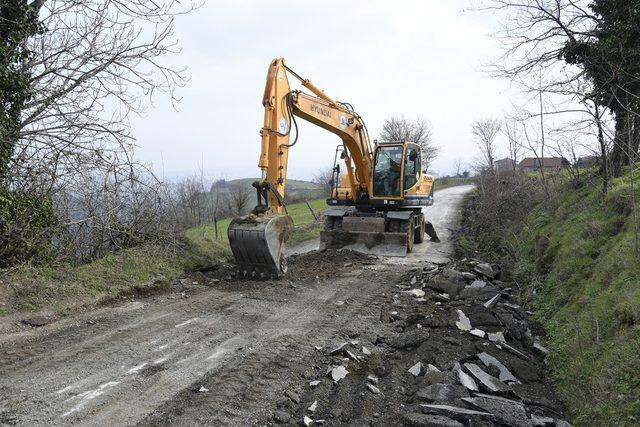 Tekkeköy beton yollarla örülüyor