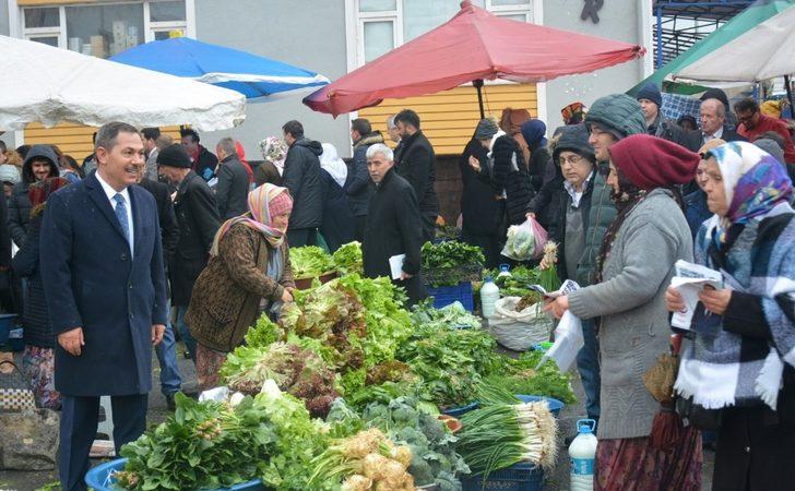 Uysal pazar esnafını ziyaret etti G2