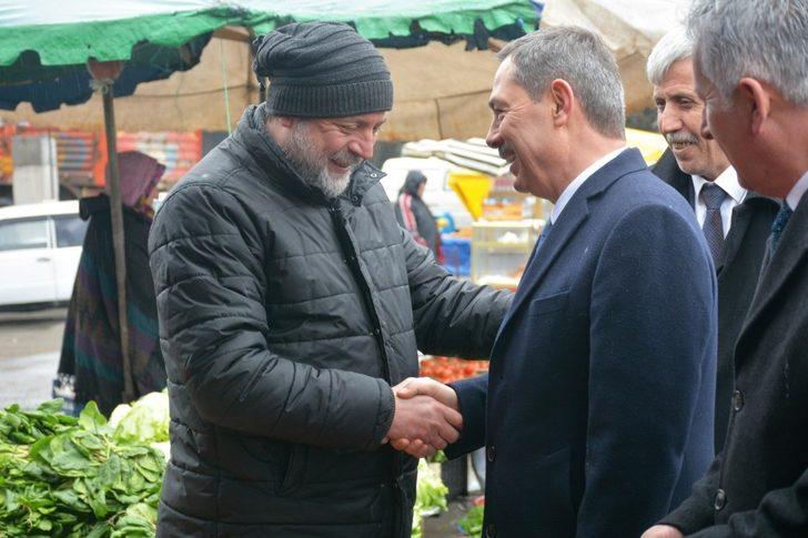 Uysal pazar esnafını ziyaret etti G5