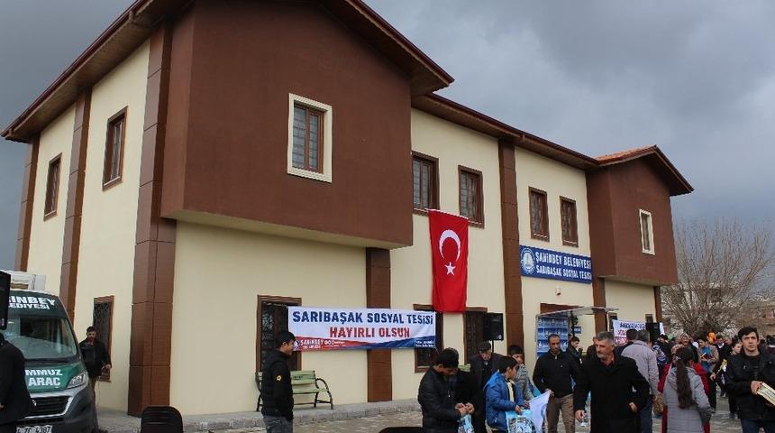 Sarıbaşak Sosyal Tesisi&rsquo;nin a&ccedil;ılışı yapıldı