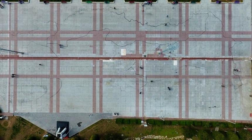 Muratpaşa Kent Meydanı’na dev Türkiye haritası çizilecek