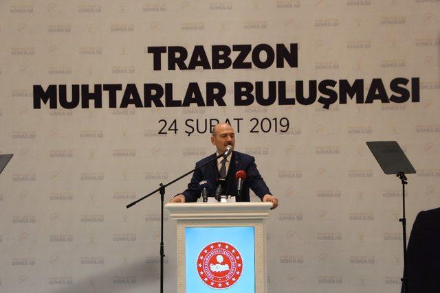 Bakan Soylu Trabzon’dan terör örgütünün lider kadrosuna seslendi