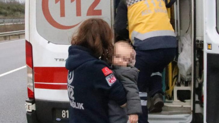 Anne babanın öldüğü kazada 1 yaşındaki bebek yaralandı G5