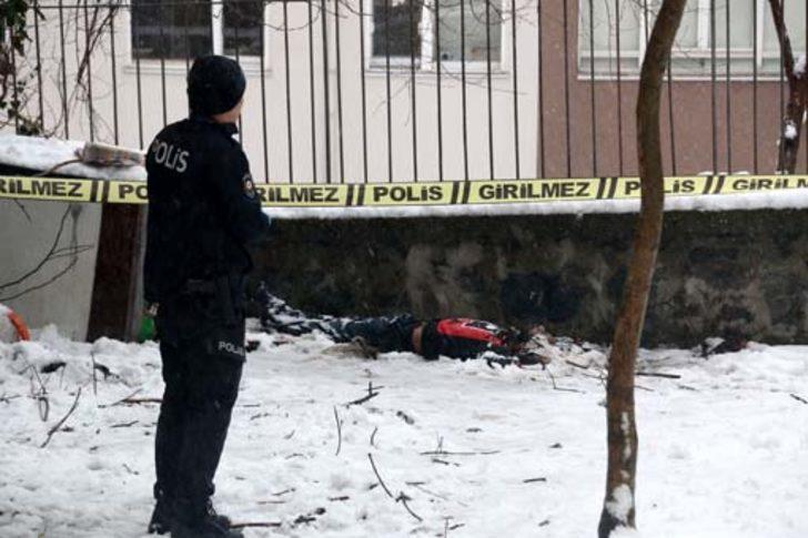 Şişli'de karlar üzerinde ölü bulundu  G3