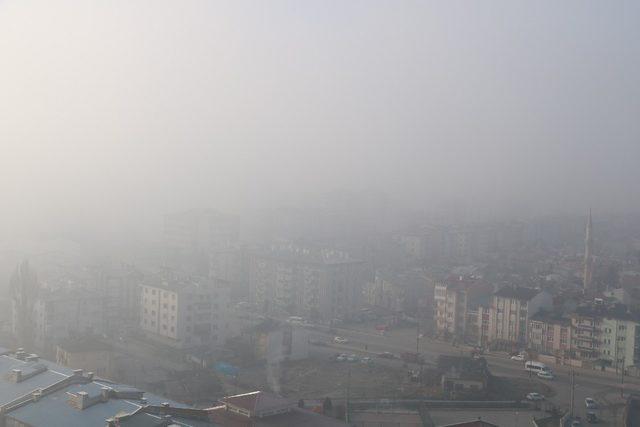 Sivas’ta yoğun sis etkili oldu