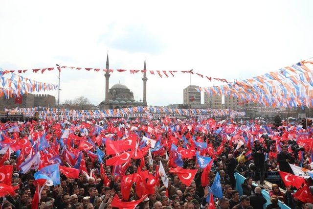 Başkan Çelik, Cumhurbaşkanımız Recep Tayyip Erdoğan’ın katılımıyla yapılan mitingde konuştu 2