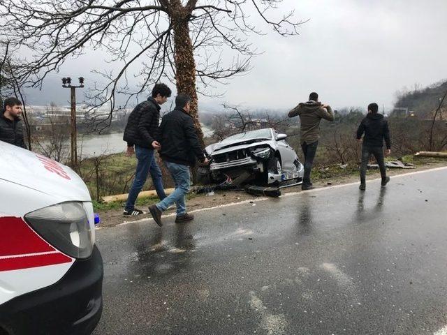 Fatsa’da trafik kazası: 1 yaralı