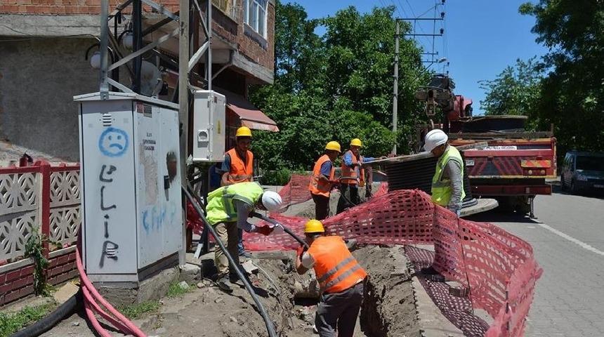Terme&rsquo;de enerji nakil hatları yeraltına alındı