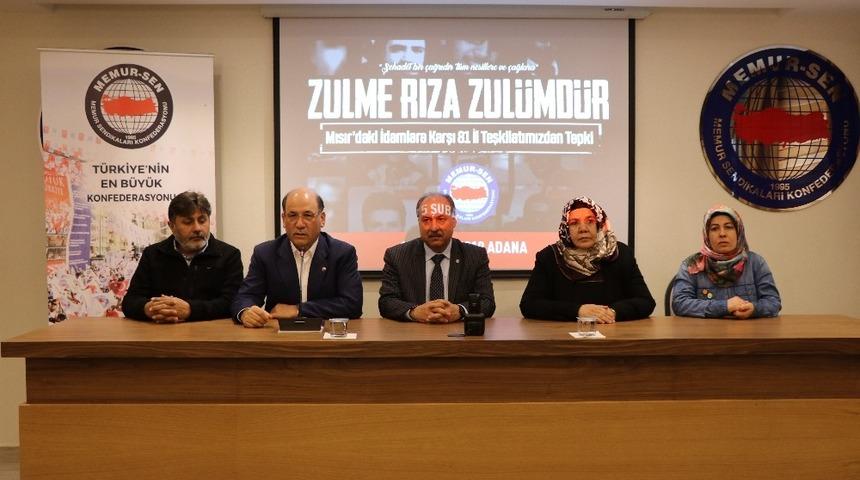 Memur-Sen&rsquo;den Sisi&rsquo;nin idamlarına tepki