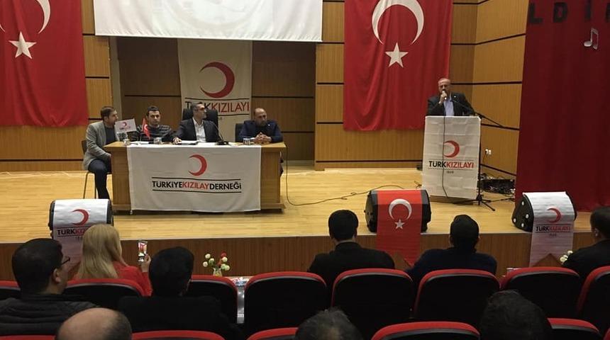 T&uuml;rk Kızılayı Midyat Şube Başkanı Aykat g&uuml;ven tazeledi