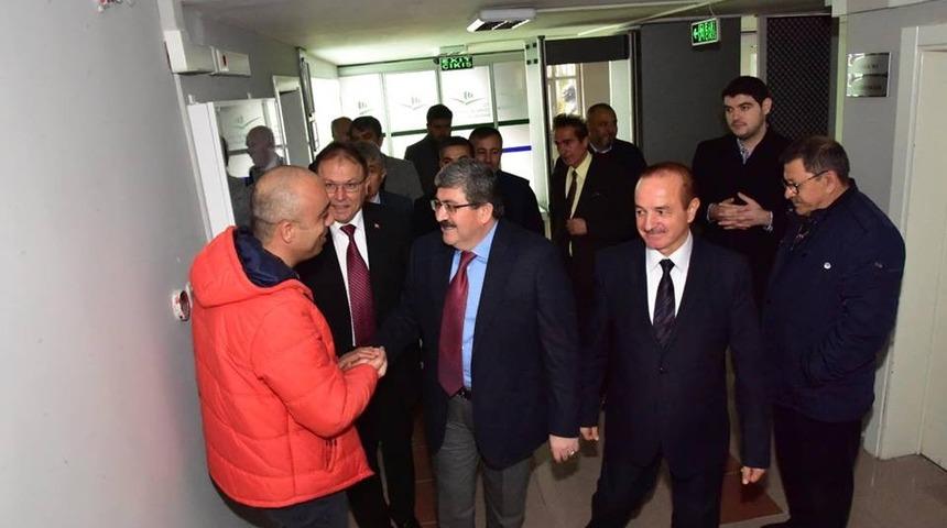 Başkan Can&rsquo;dan kurumlara ziyaret