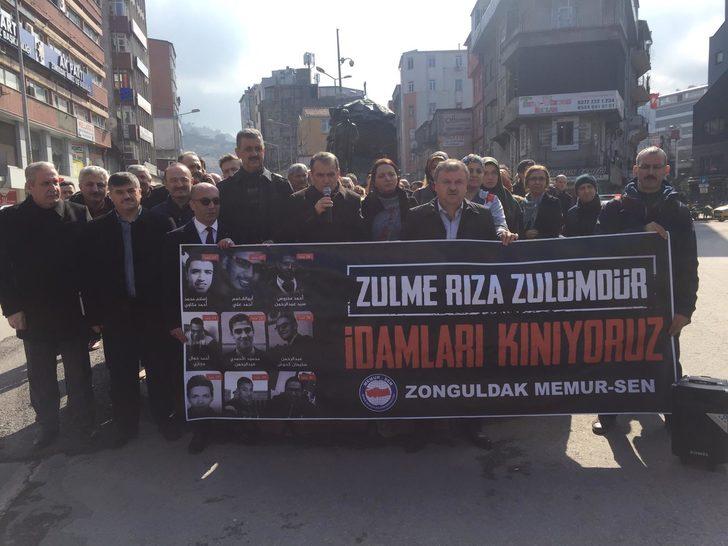 Mısır’daki idamlar Zonguldak’ta protesto edildi