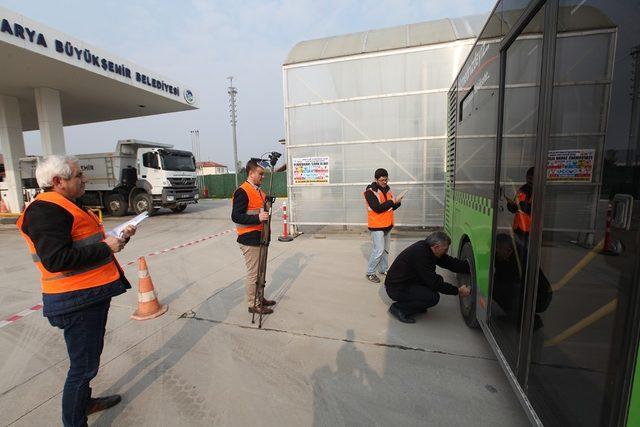 Toplu taşıma otobüs şoförü mesleki yeterlilik belgesi sınavları devam ediyor