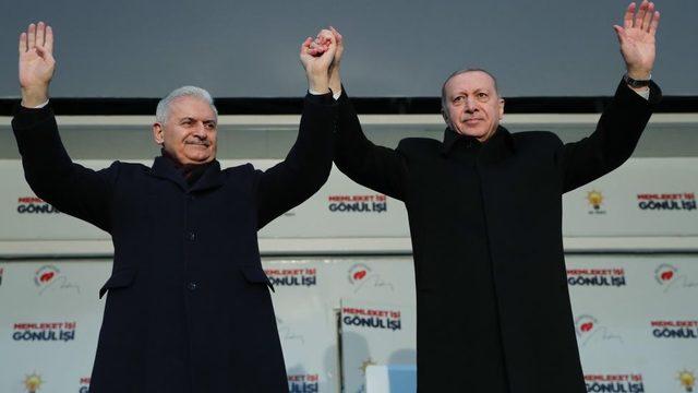 Cumhurbaşkanı Erdoğan ve İstanbul adayı Binali Yıldırım