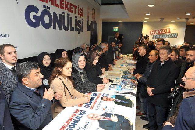 AK Parti Ortahisar Seçim Koordinasyon Merkezi yoğun kalabalığın katılımıyla gerçekleşti