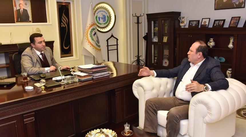 Başkan Adayı Tu&ccedil;&rsquo;tan Başkan Bakıcı&rsquo;ya ziyaret