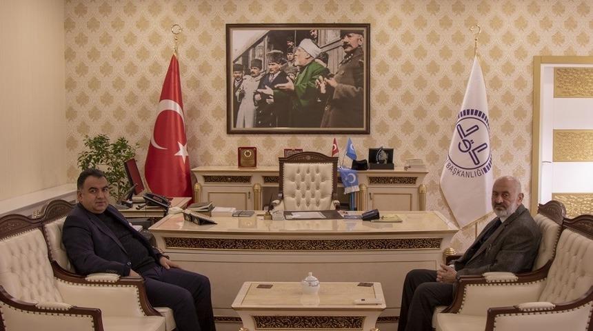 VASKİ Genel M&uuml;d&uuml;r&uuml; Tekataş&rsquo;tan M&uuml;ft&uuml; Arvas&rsquo;a ziyaret