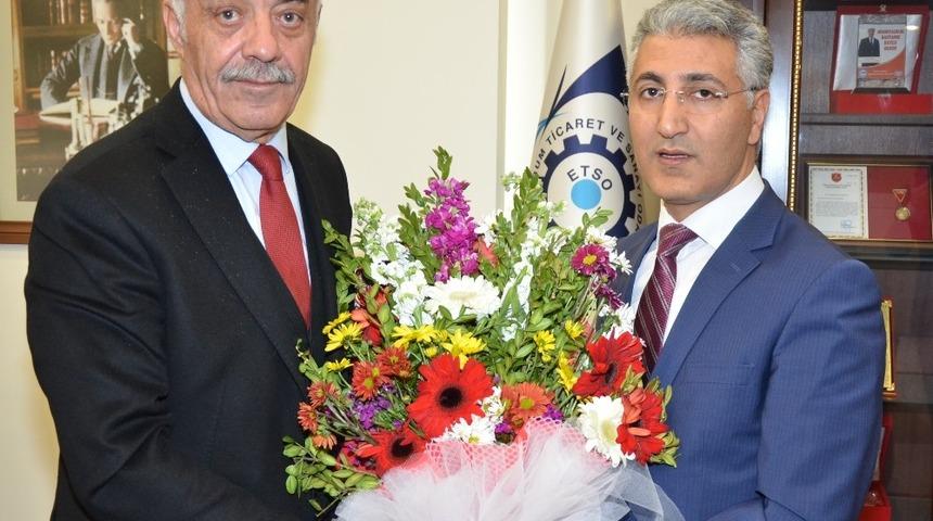 ETSO Başkanı Y&uuml;celik&rsquo;e Vergi Haftası ziyareti