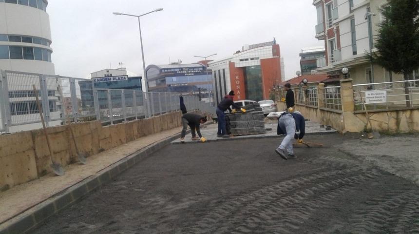 Gebze&rsquo;de sokaklar onarılıyor