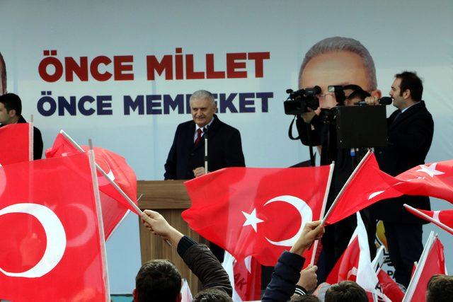 Binali Yıldırım'a memleketinde yoğun ilgi