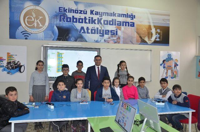 Kahramanmaraş’ın en küçük ilçesinde robotik kodlama atölyesi açıldı