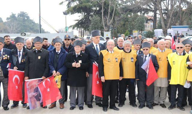 Başkan Yüksel  57. Alay Sancak Devir Teslim Törenine katıldı