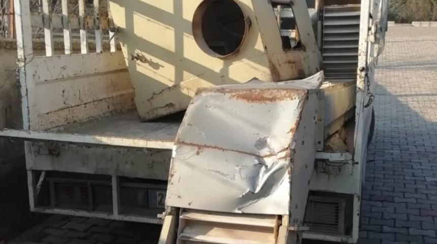 Bakliyat makinesi hırsızlığına 2 g&ouml;zaltı