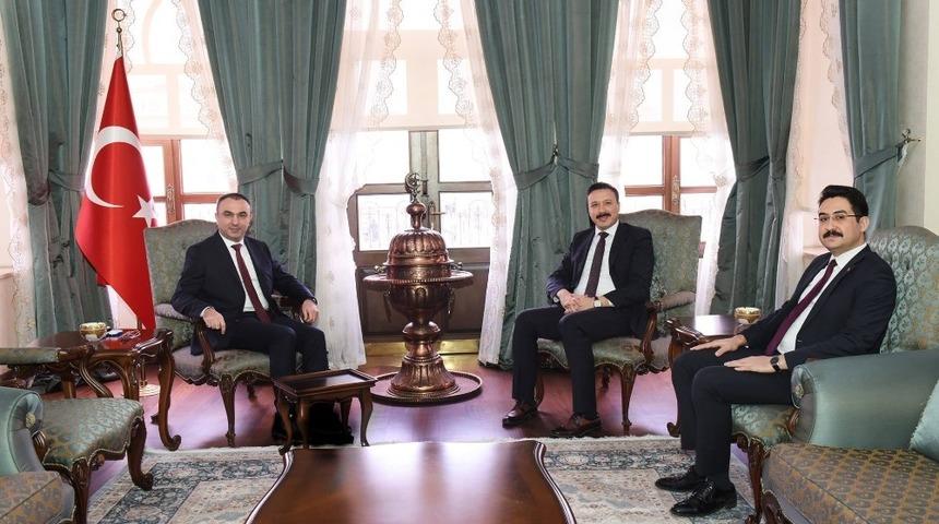 Vali Soyt&uuml;rk&rsquo;e Osmaniye kaymakamlarından ziyaret