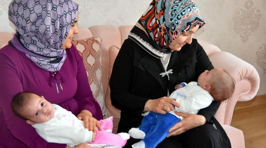 Bayan &Ccedil;olakbayrakdar, yeni doğum yapan anneleri ziyaret etti